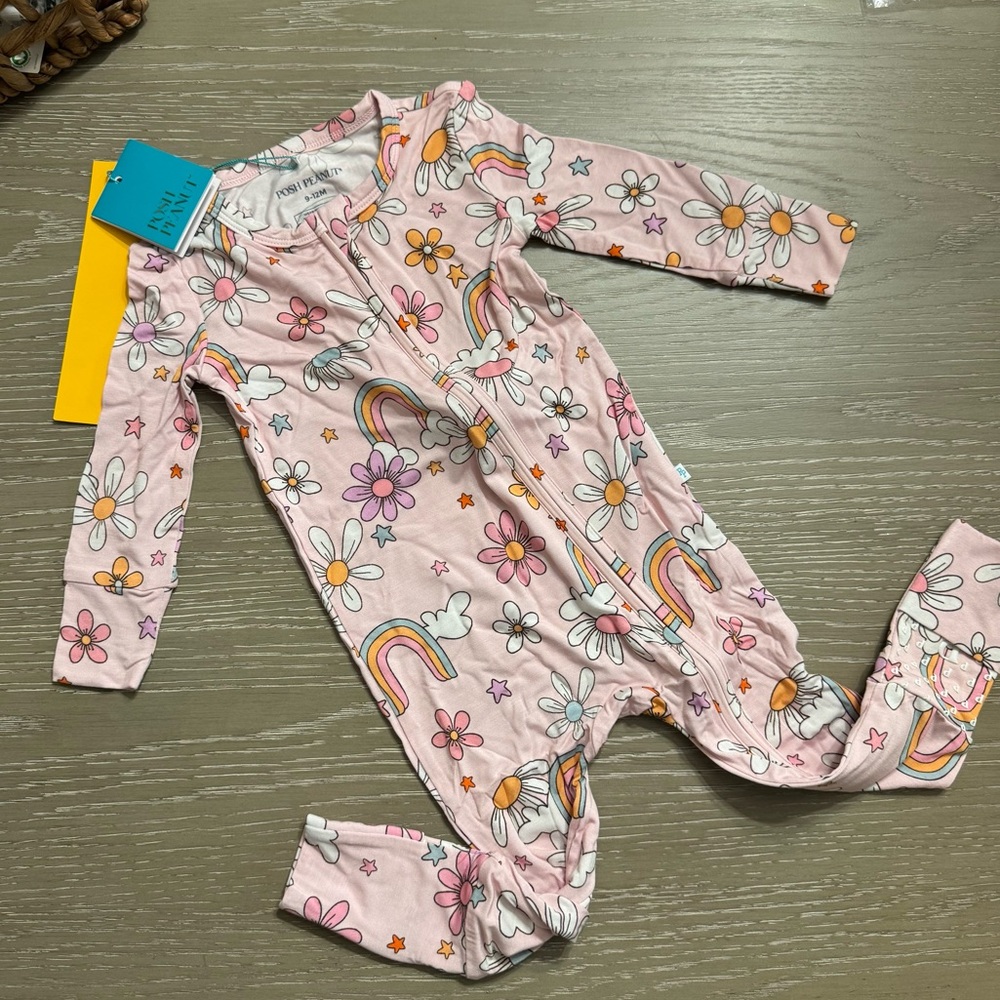 Posh Peanut Talulah Convertible Pajamas NWT 9-12